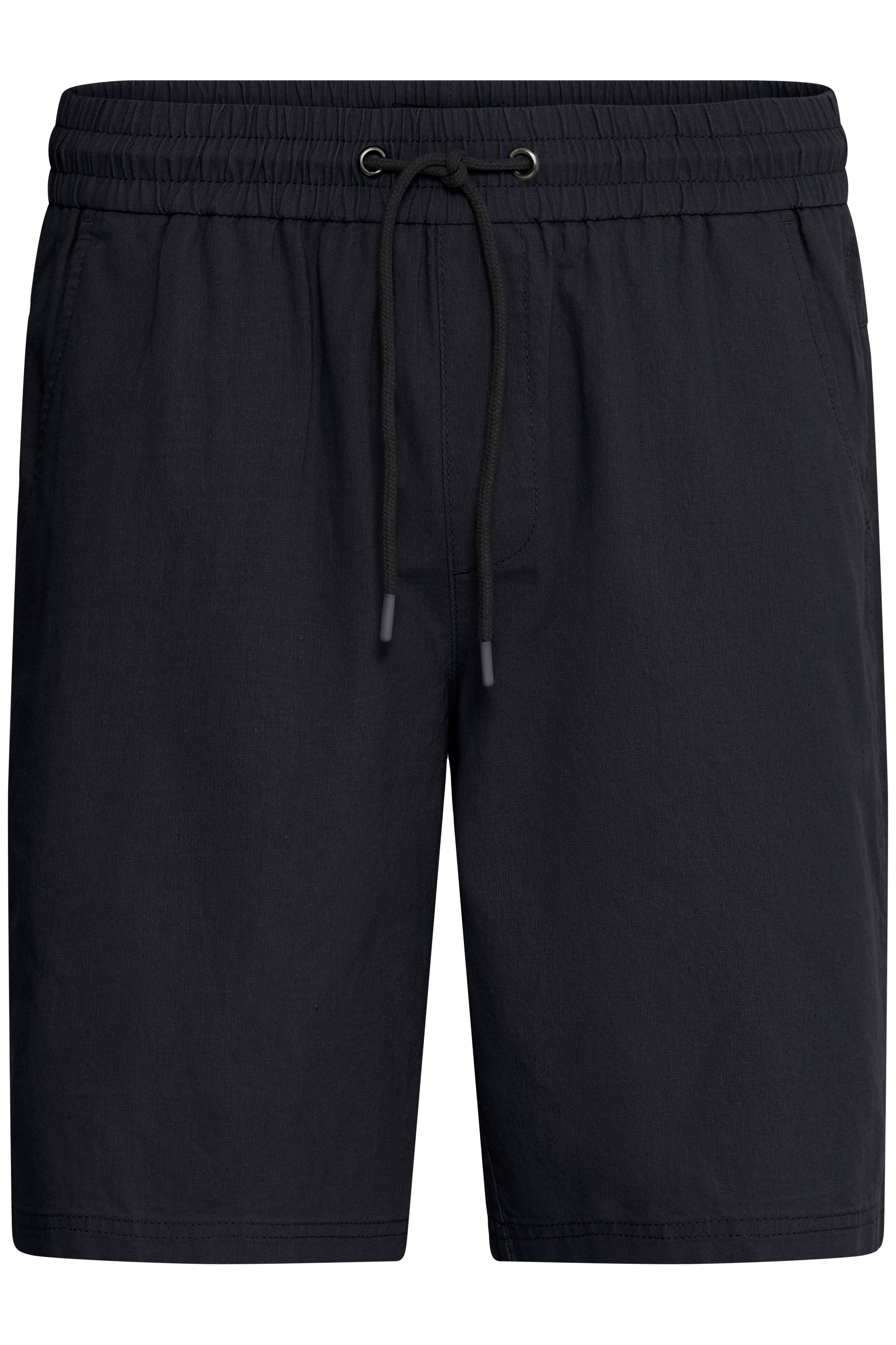 Blend BHBAY Linen Shorts – Ανδρικό Λινό Σορτς – Black (μπροστά)