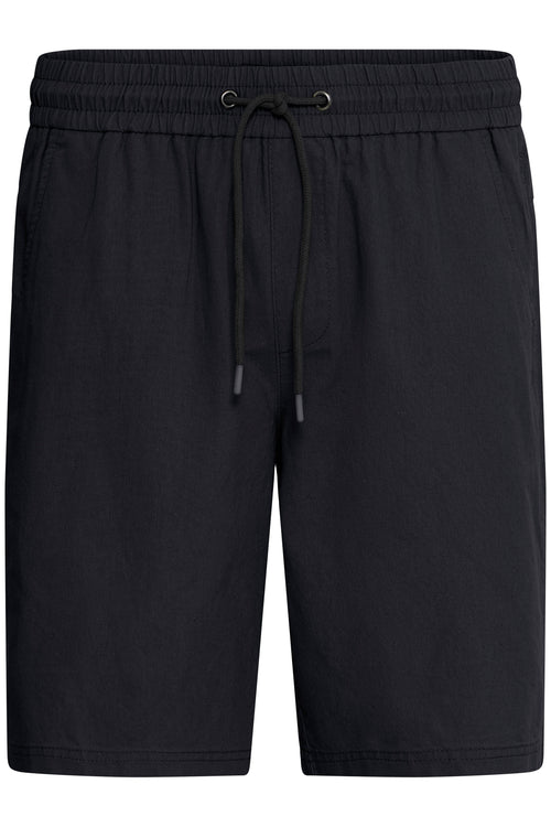 Blend BHBAY Linen Shorts – Ανδρικό Λινό Σορτς – Black (μπροστά)