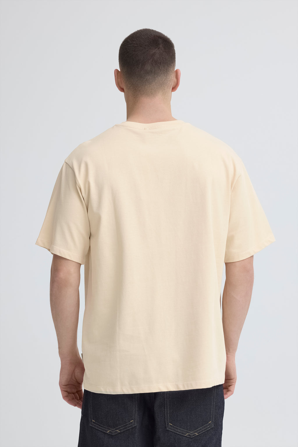 Blend BHFISHER Oversize Tee – Ανδρικό Oversize T-Shirt – Bleached Sand (πίσω)