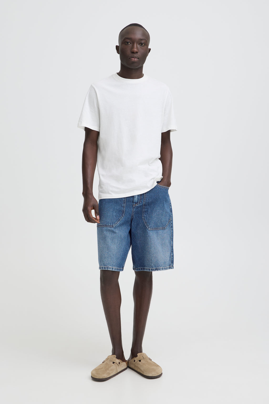 Blend BH Baggy Denim Shorts – Ανδρική Τζιν Βερμούδα | Denim Middle Blue (Μπλε Τζιν)