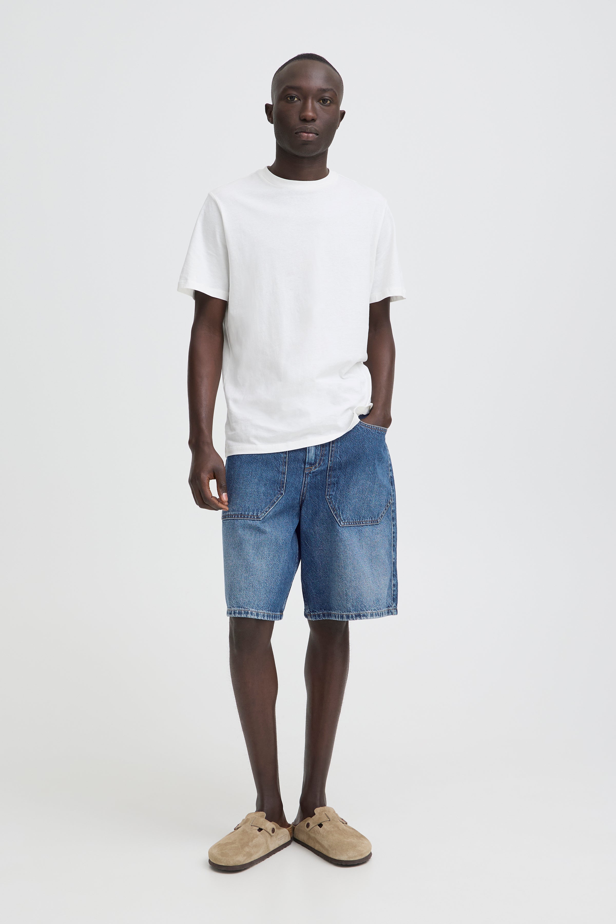 Blend BH Baggy Denim Shorts – Ανδρική Τζιν Βερμούδα | Denim Middle Blue (Μπλε Τζιν)