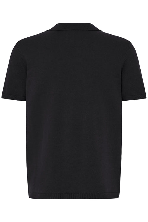 Blend BHBARON Split Polo – Ανδρική Πόλο Μπλούζα | Black Beauty (Μαύρο)