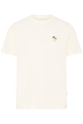 Blend BHKAAN Embroidered Tee – Ανδρικό T-Shirt με Κέντημα – Vanilla Ice (μπροστά)