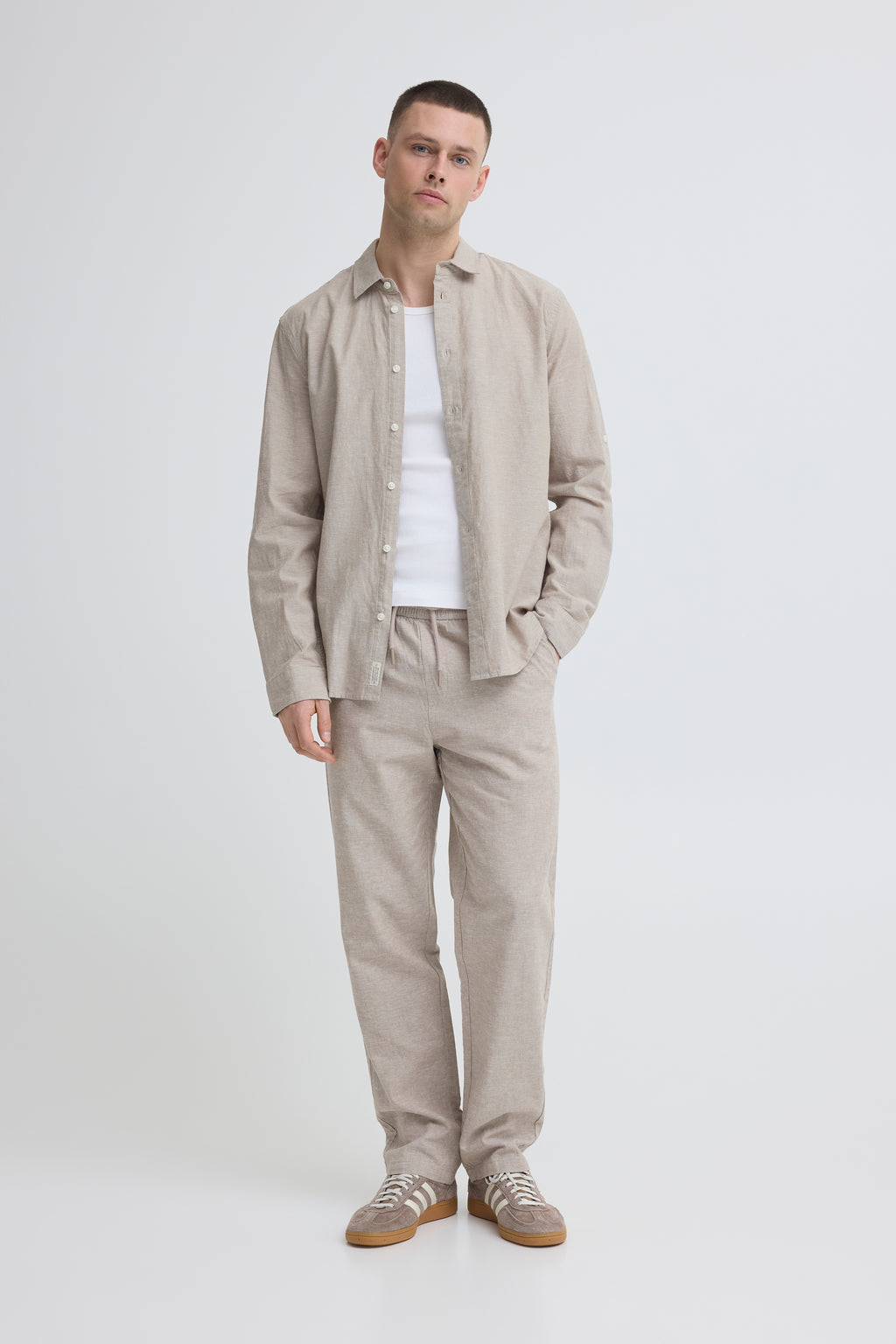 Blend BHABAN Shirt – Ανδρικό Πουκάμισο | Crockery (Μπεζ)