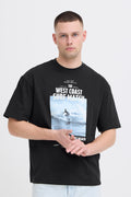 Blend BHKYROS Graphic Tee – Ανδρικό T-Shirt με Στάμπα | Black Beauty (Μαύρο)