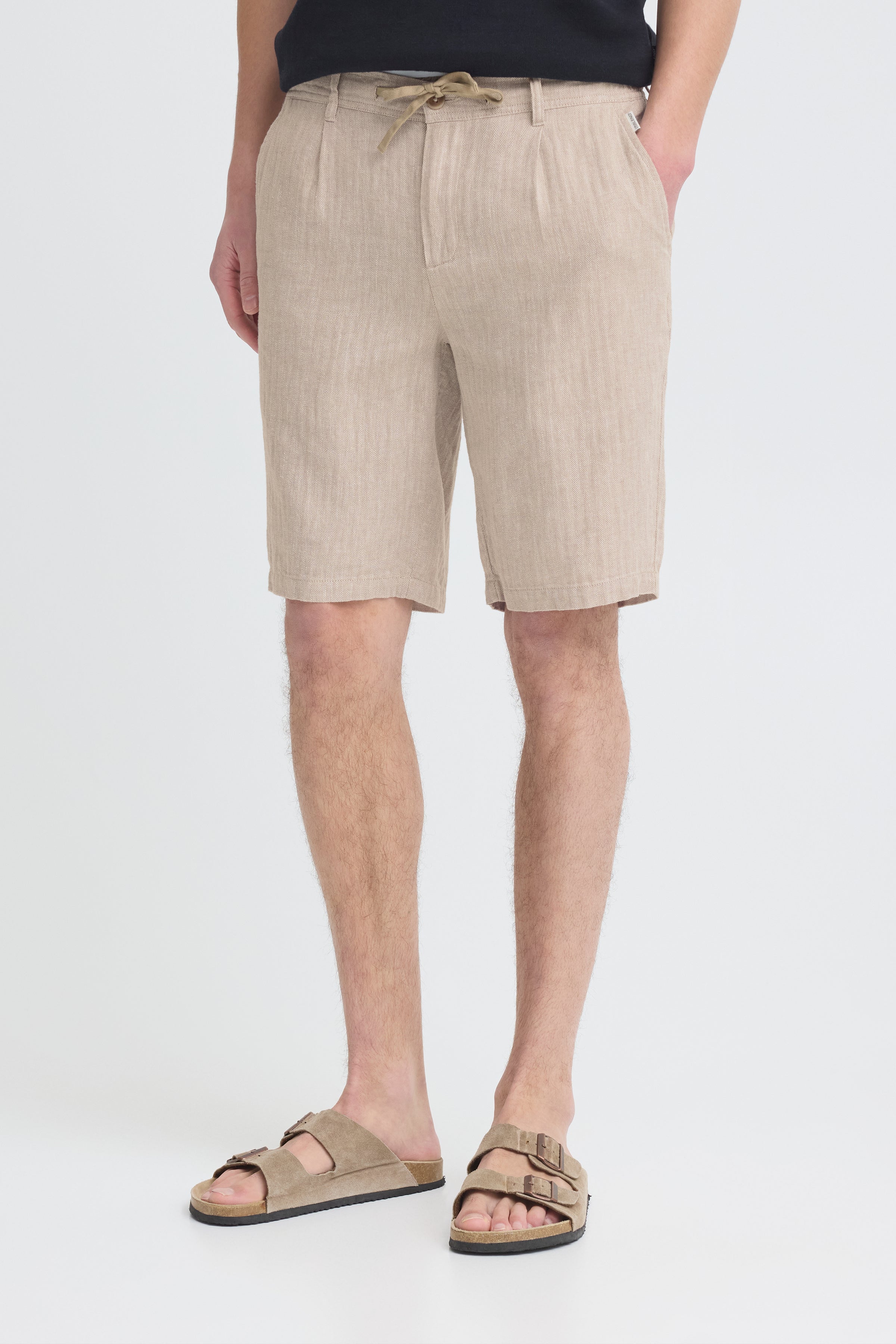 Blend BHMARCO Woven Shorts – Ανδρικό Σορτς από Λινό Μείγμα | Crockery (Μπεζ)