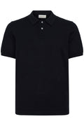 Blend BHDAO Knit Polo – Ανδρική Πλεκτή Πόλο Μπλούζα | Black Beauty (Μαύρο)