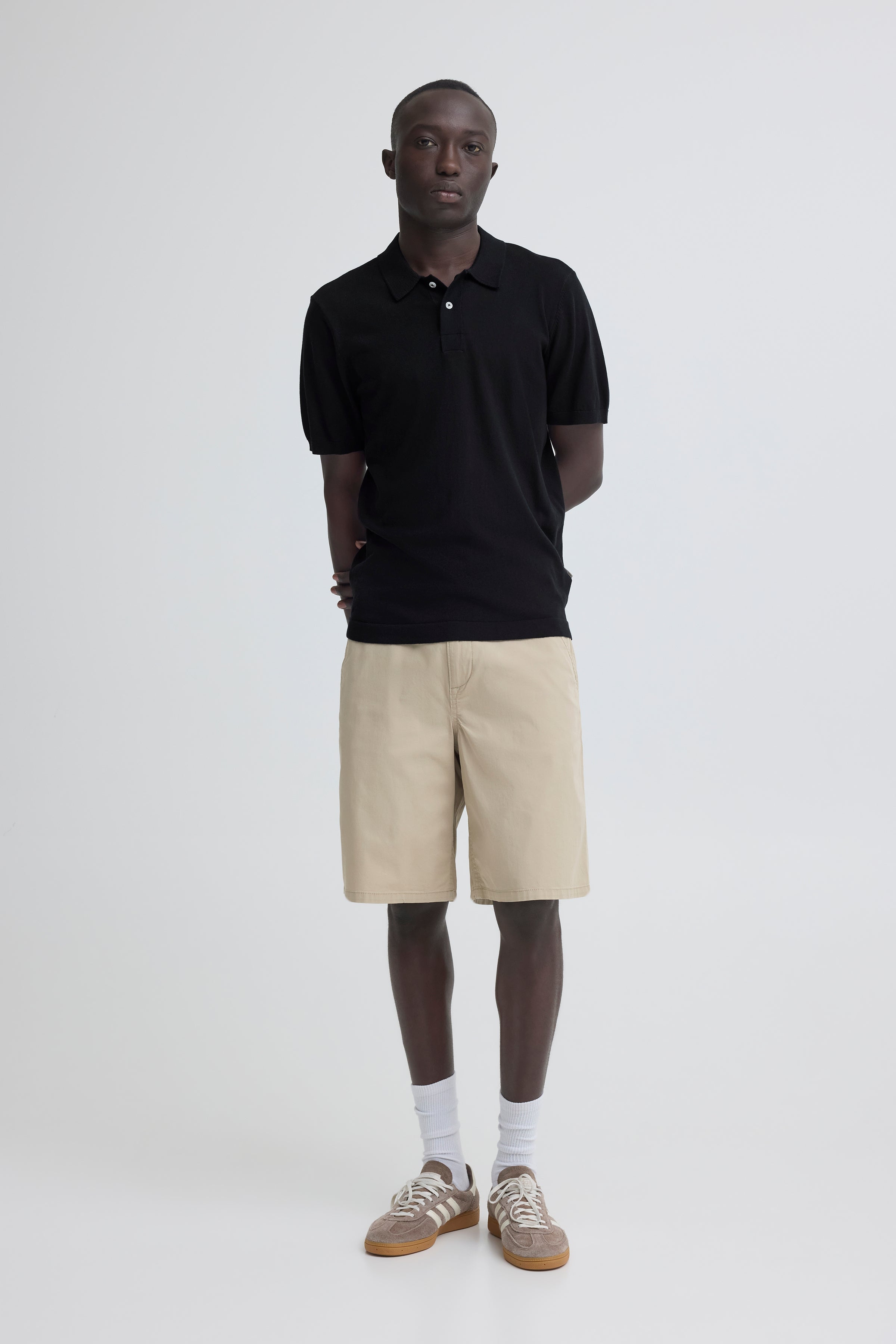 Blend BHDAO Knit Polo – Ανδρική Πλεκτή Πόλο Μπλούζα | Black Beauty (Μαύρο)