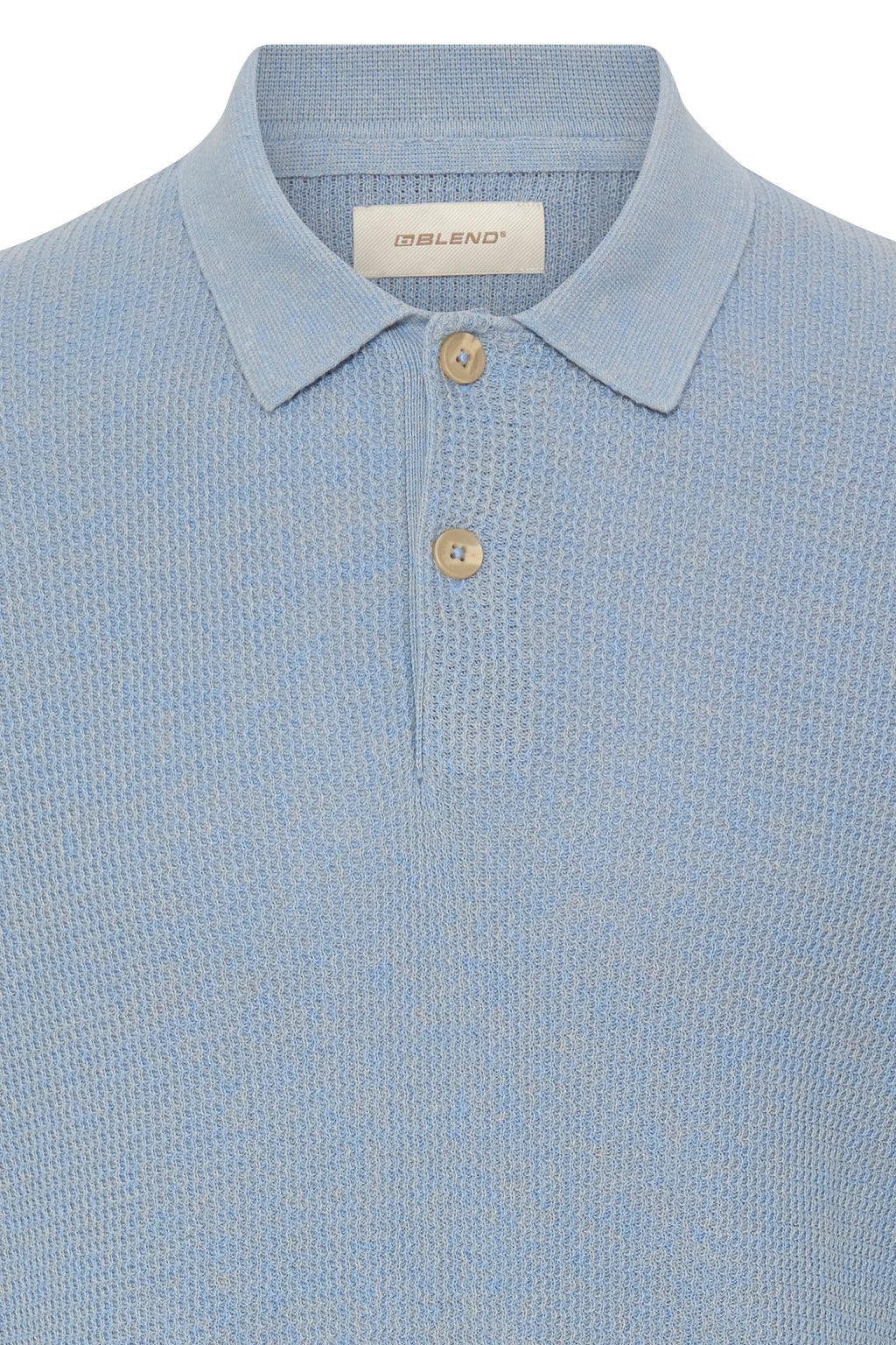 Blend BHDITMER Polo – Ανδρική Πόλο Μπλούζα – Lichen Blue (λεπτομέρεια)
