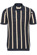Blend BHDARIN Knit Polo – Ανδρική Πλεκτή Πόλο Μπλούζα | Salute (Σκούρο Μπλε)