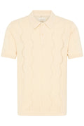 Blend BHDURAN Knit Polo – Ανδρική Πλεκτή Πόλο Μπλούζα | Bleached Sand (Μπεζ)