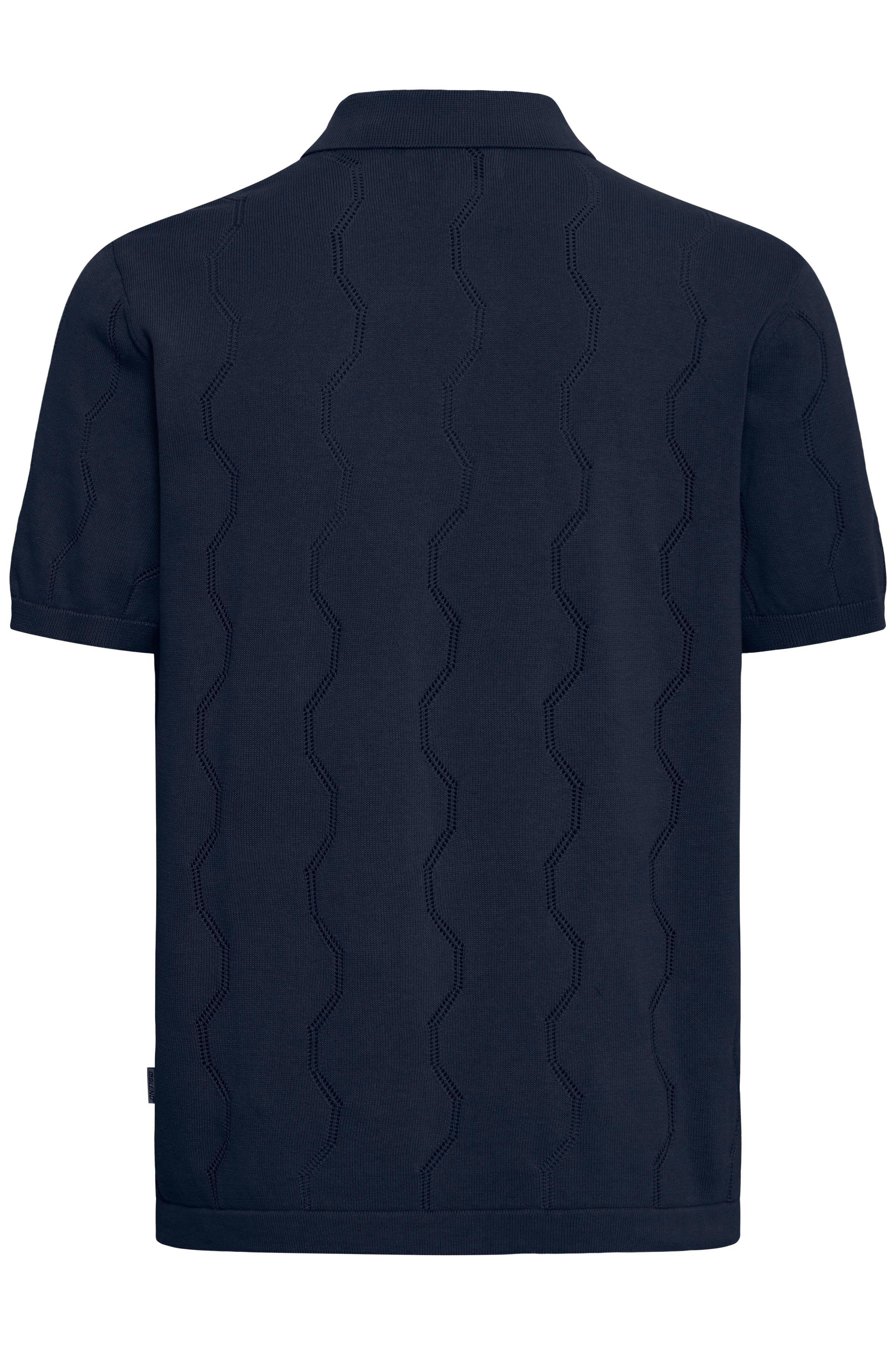 Blend BHDURAN Knit Polo – Ανδρική Πλεκτή Πόλο Μπλούζα | Salute (Σκούρο Μπλε)