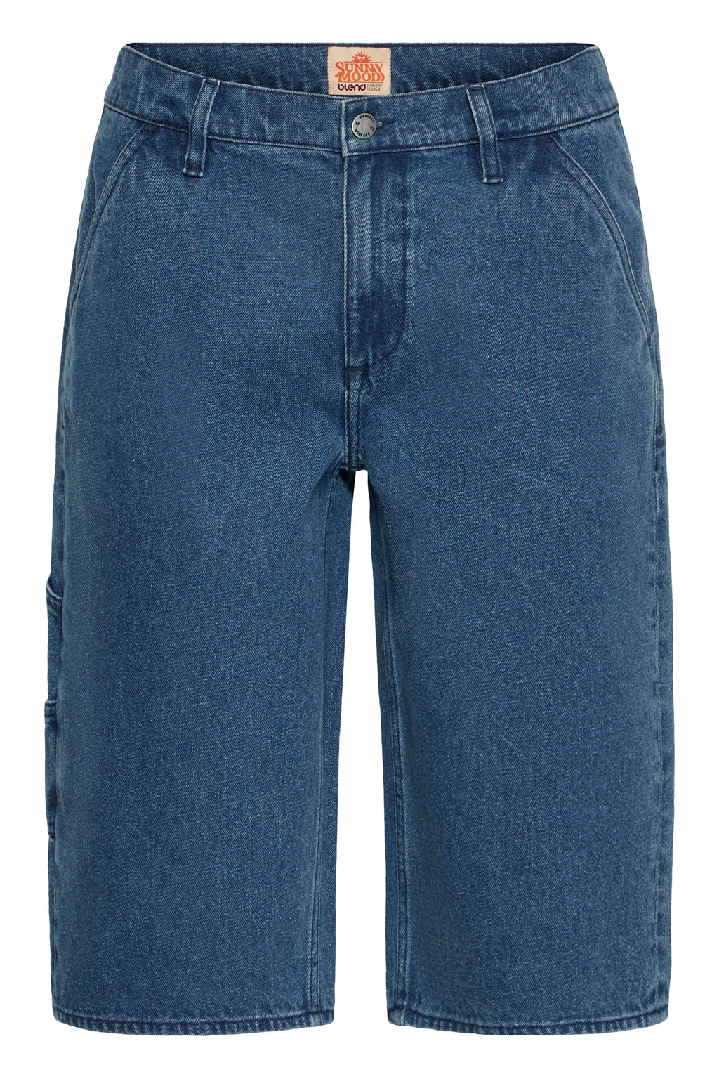 Blend BHMIGS Sun Flake Loose – Ανδρική Τζιν Βερμούδα – Denim Middle Blue (μπροστά)