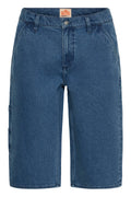 Blend BHMIGS Sun Flake Loose – Ανδρική Τζιν Βερμούδα – Denim Middle Blue (μπροστά)