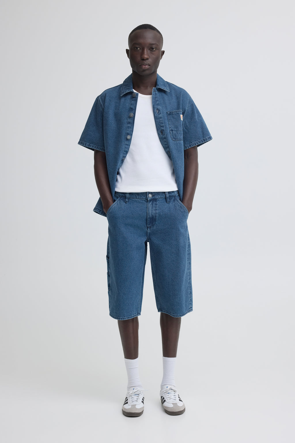 Blend BHMIGS Sun Flake Loose – Ανδρική Τζιν Βερμούδα – Denim Middle Blue (lookbook)