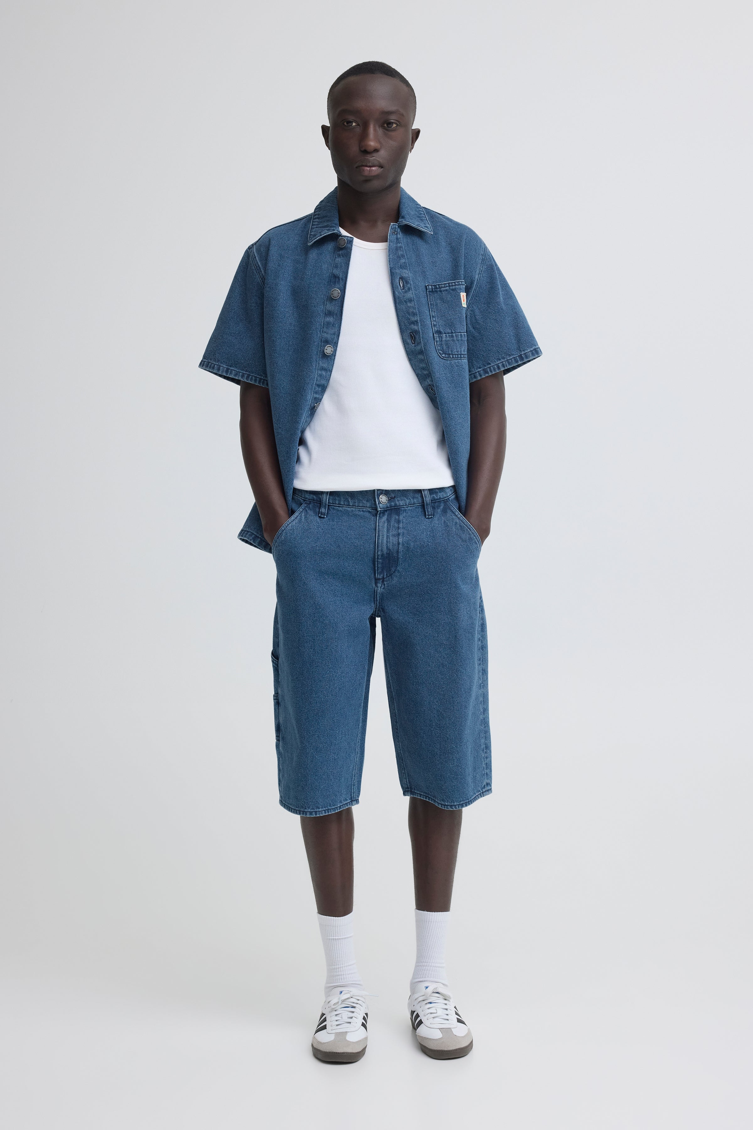 Blend BHMIGS Sun Flake Loose – Ανδρική Τζιν Βερμούδα – Denim Middle Blue (lookbook)