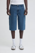 Blend BHMIGS Sun Flake Loose – Ανδρική Τζιν Βερμούδα – Denim Middle Blue (μπροστά)