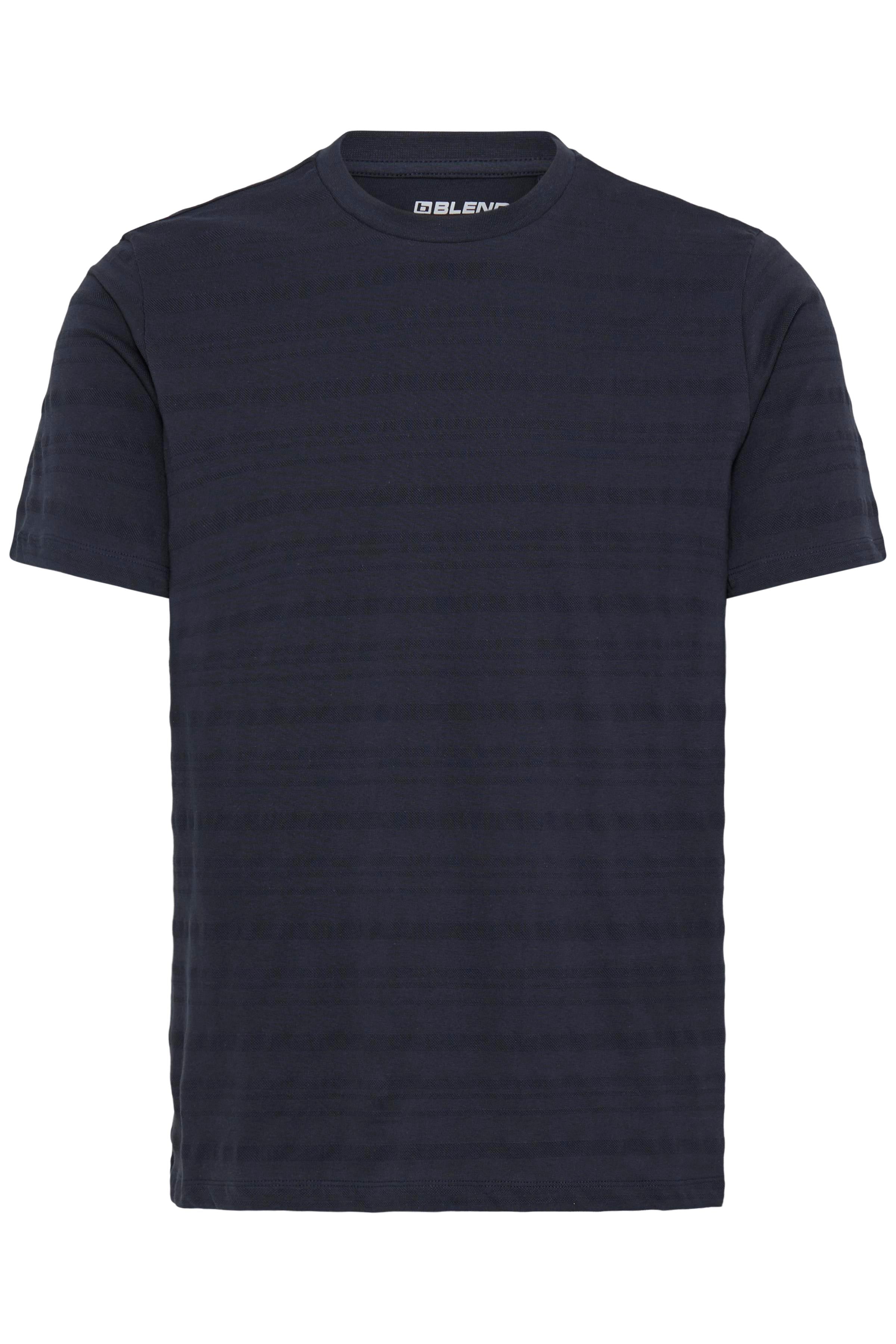 Blend BHKNOX Piqué Tee – Ανδρικό T-Shirt Πικέ | Salute (Σκούρο Μπλε)