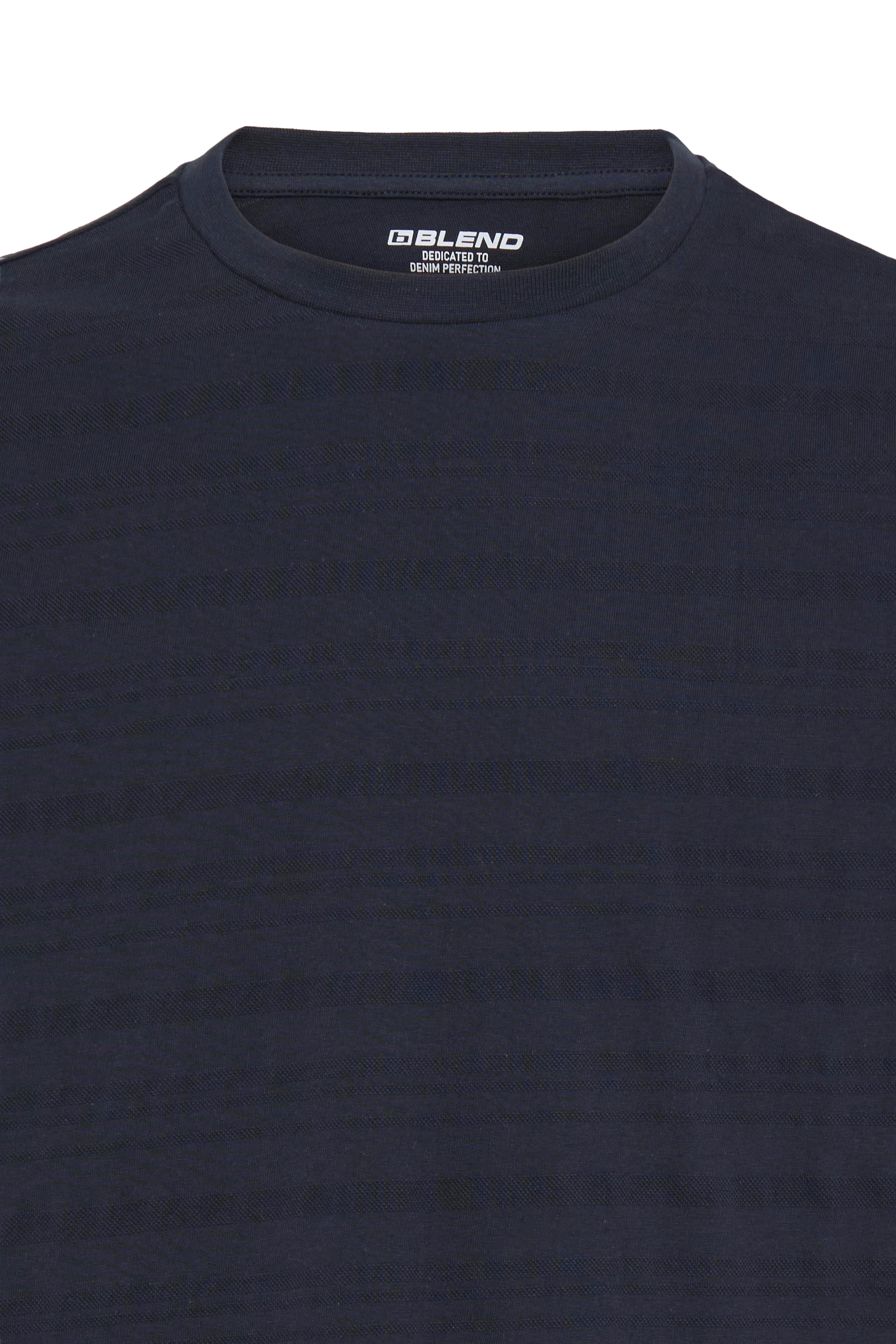 Blend BHKNOX Piqué Tee – Ανδρικό T-Shirt Πικέ | Salute (Σκούρο Μπλε)