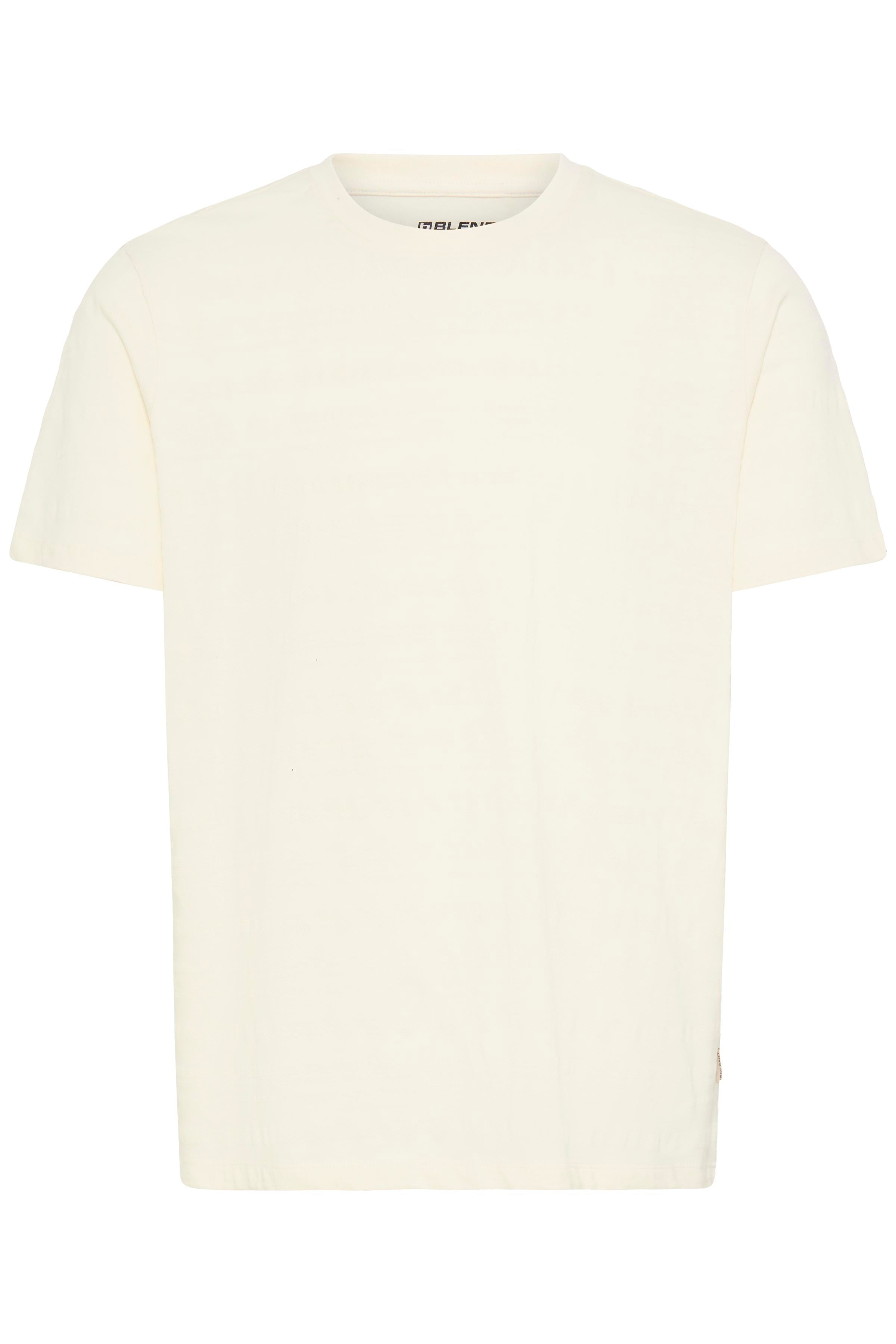 Blend BHKNOX Piqué Tee – Ανδρικό T-Shirt Πικέ | Vanilla Ice (Εκρού)