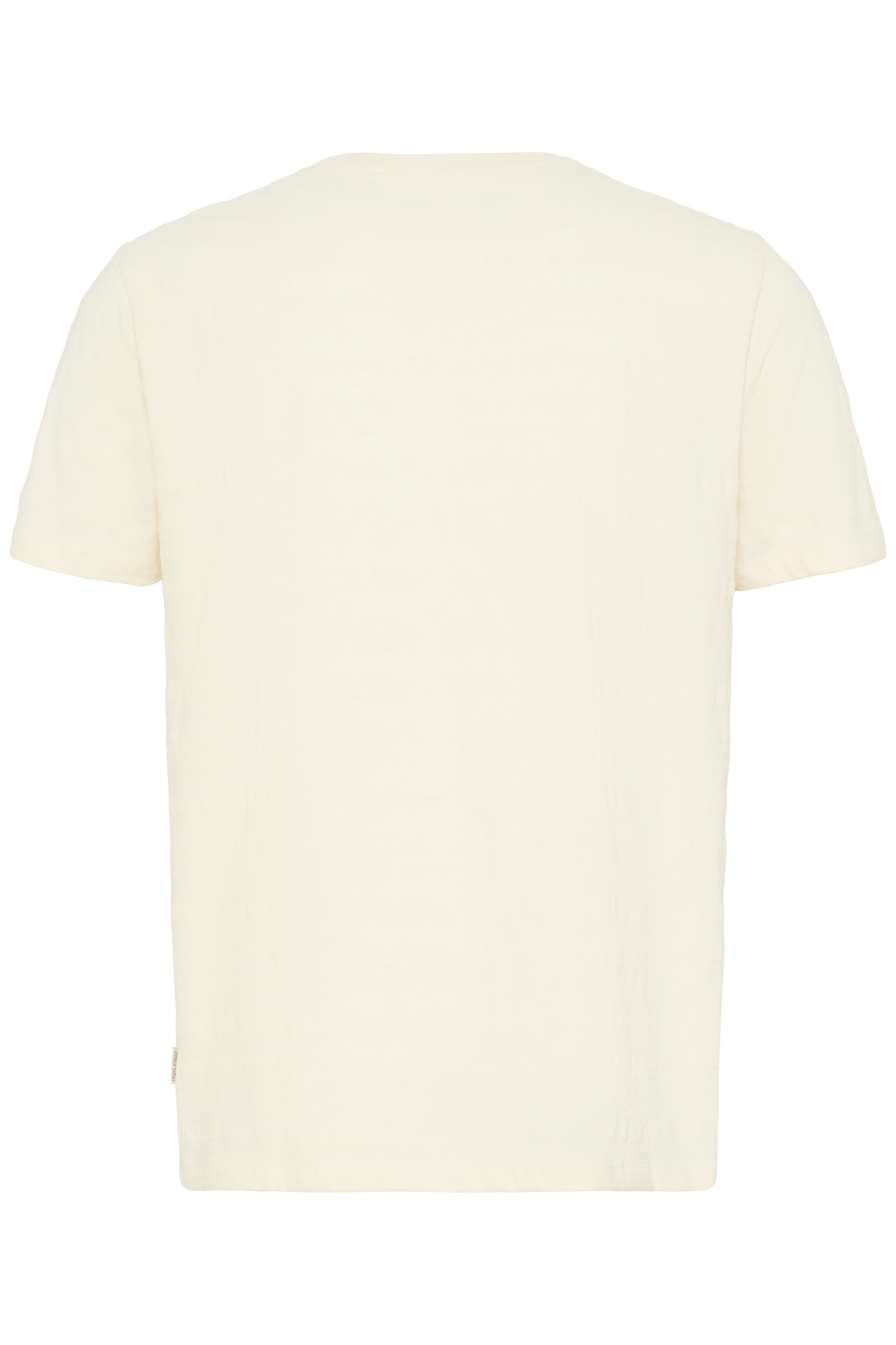 Blend BHKNOX Piqué Tee – Ανδρικό T-Shirt Πικέ | Vanilla Ice (Εκρού)