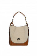 Sarah Lawrence 262-2204 Canvas Bucket Bag – Γυναικεία Δίχρωμη Τσάντα | Μπεζ