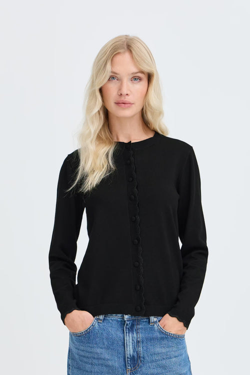 Be Young BYMMORLA Cardigan - Meteorite / Black