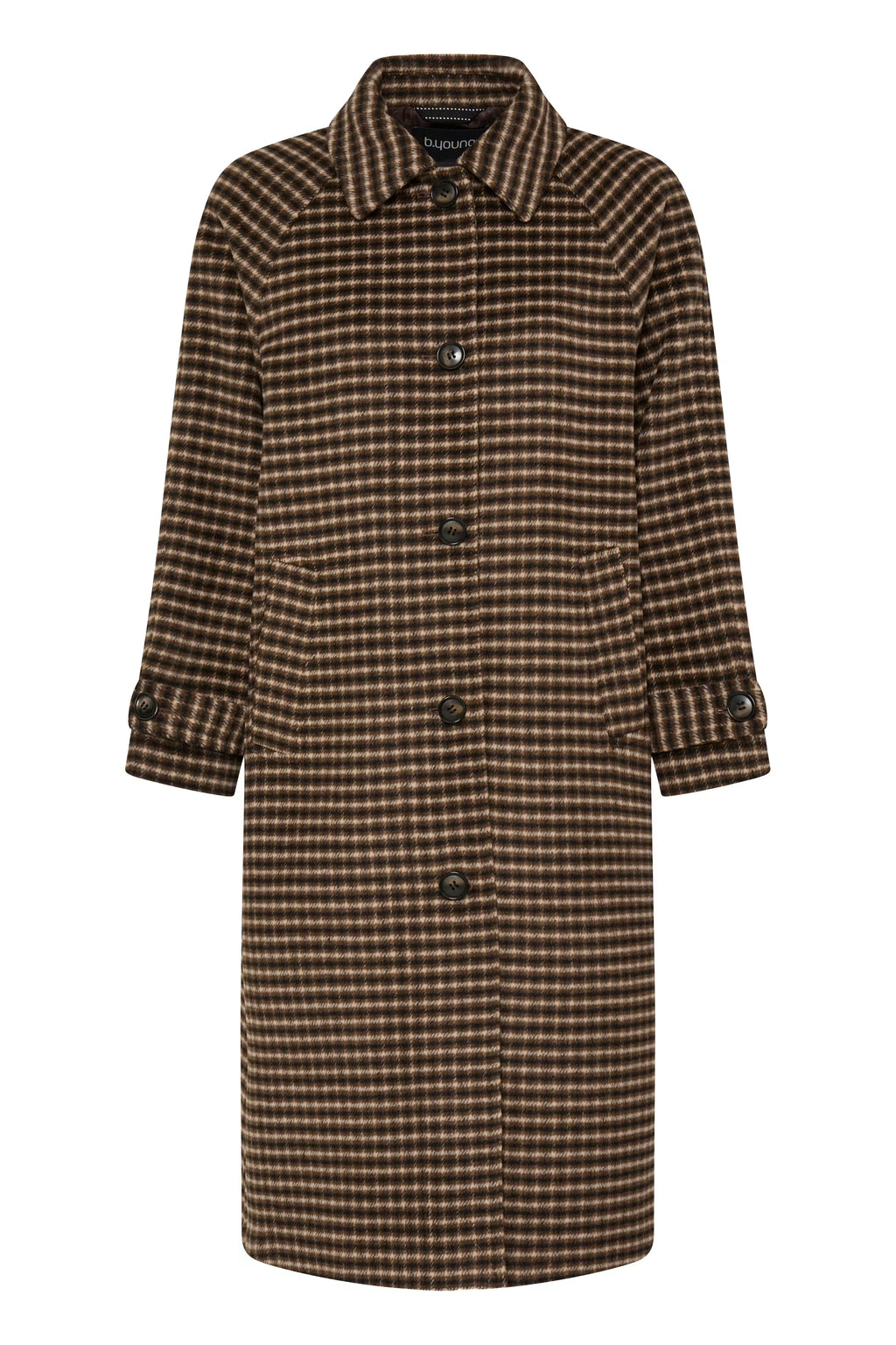 Be Young BYCAMIO Coat - Olive Night Check / Green