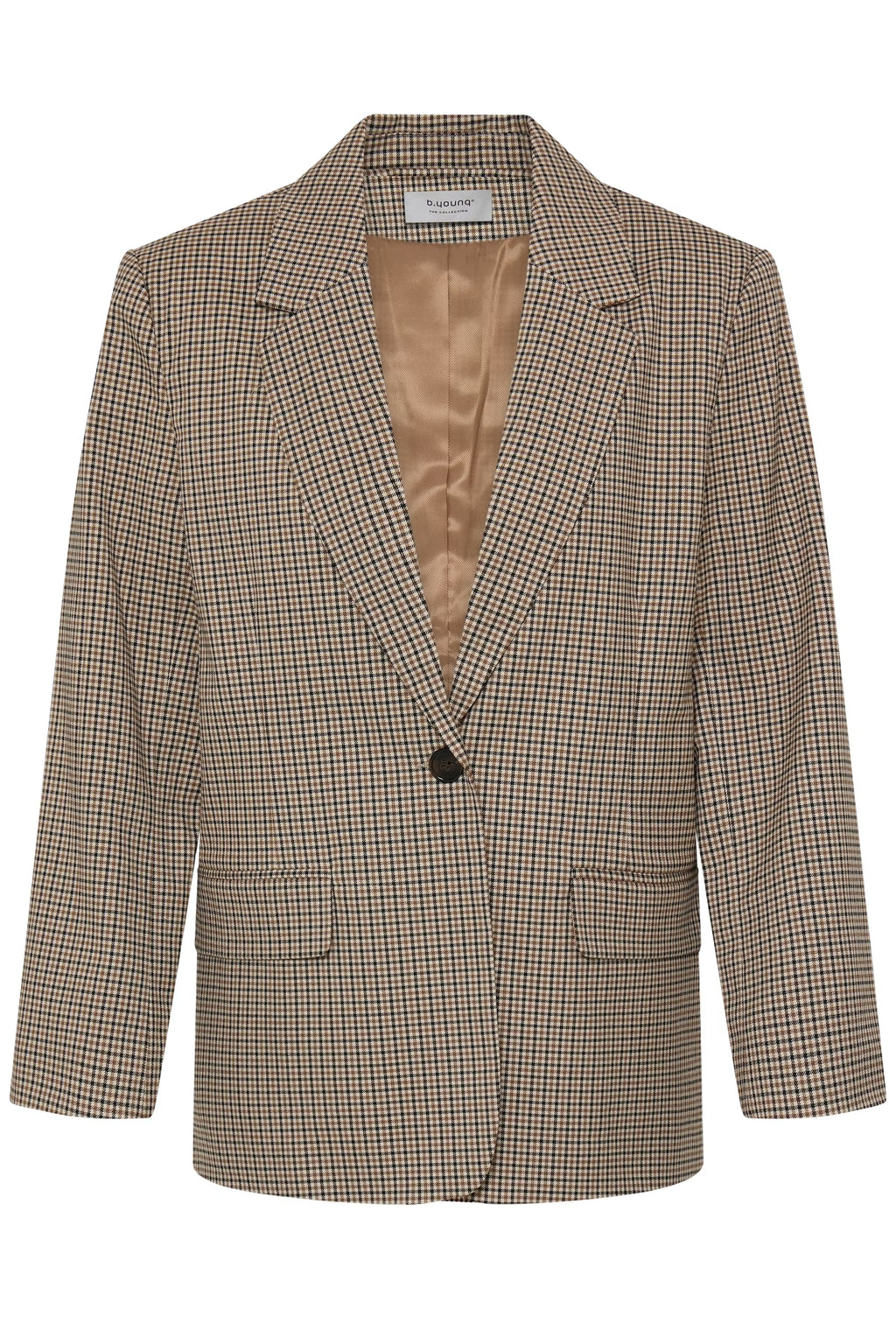Be Young BYESTOLO Blazer - Sepia Check / Green