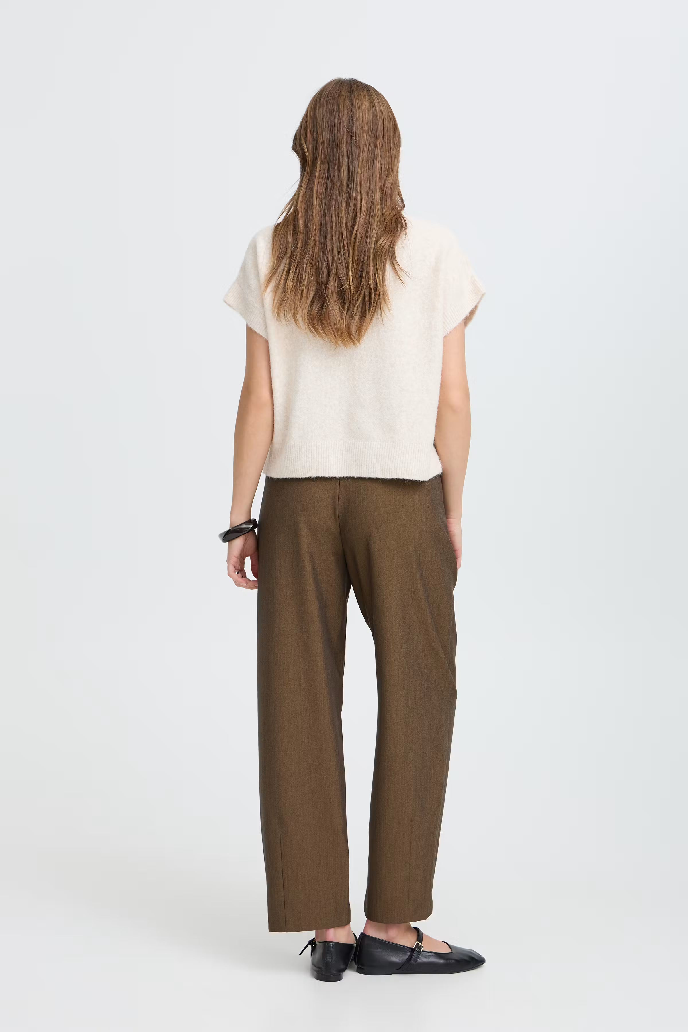 Be Young BYDANTA Trousers - Sepia Melange / Brown