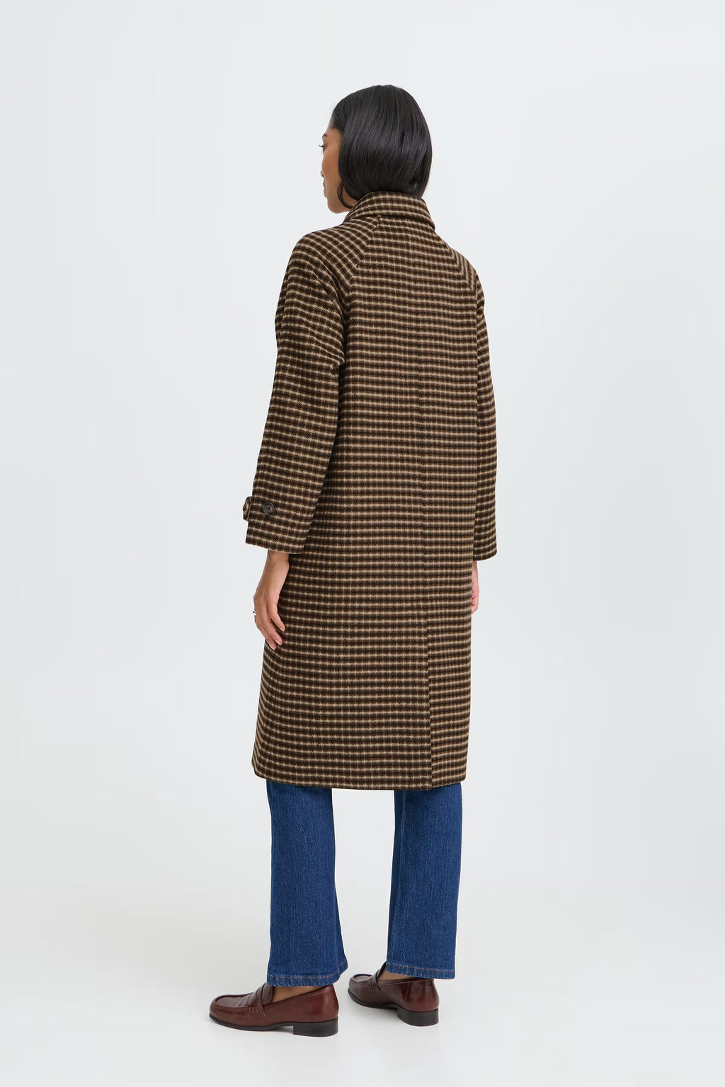Be Young BYCAMIO Coat - Olive Night Check / Green