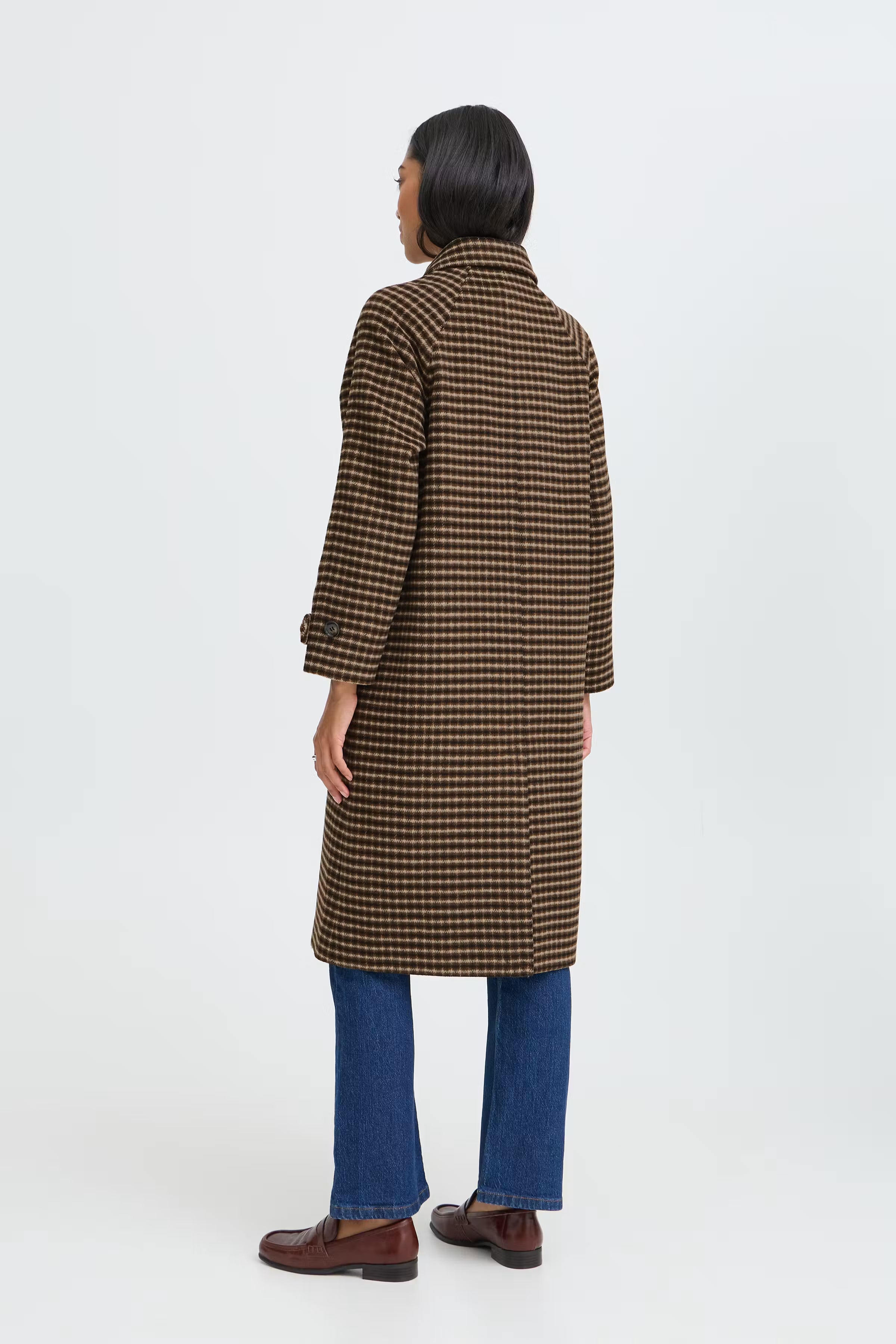 Be Young BYCAMIO Coat - Olive Night Check / Green