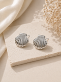 Σκουλαρίκια Shell | Ασημί