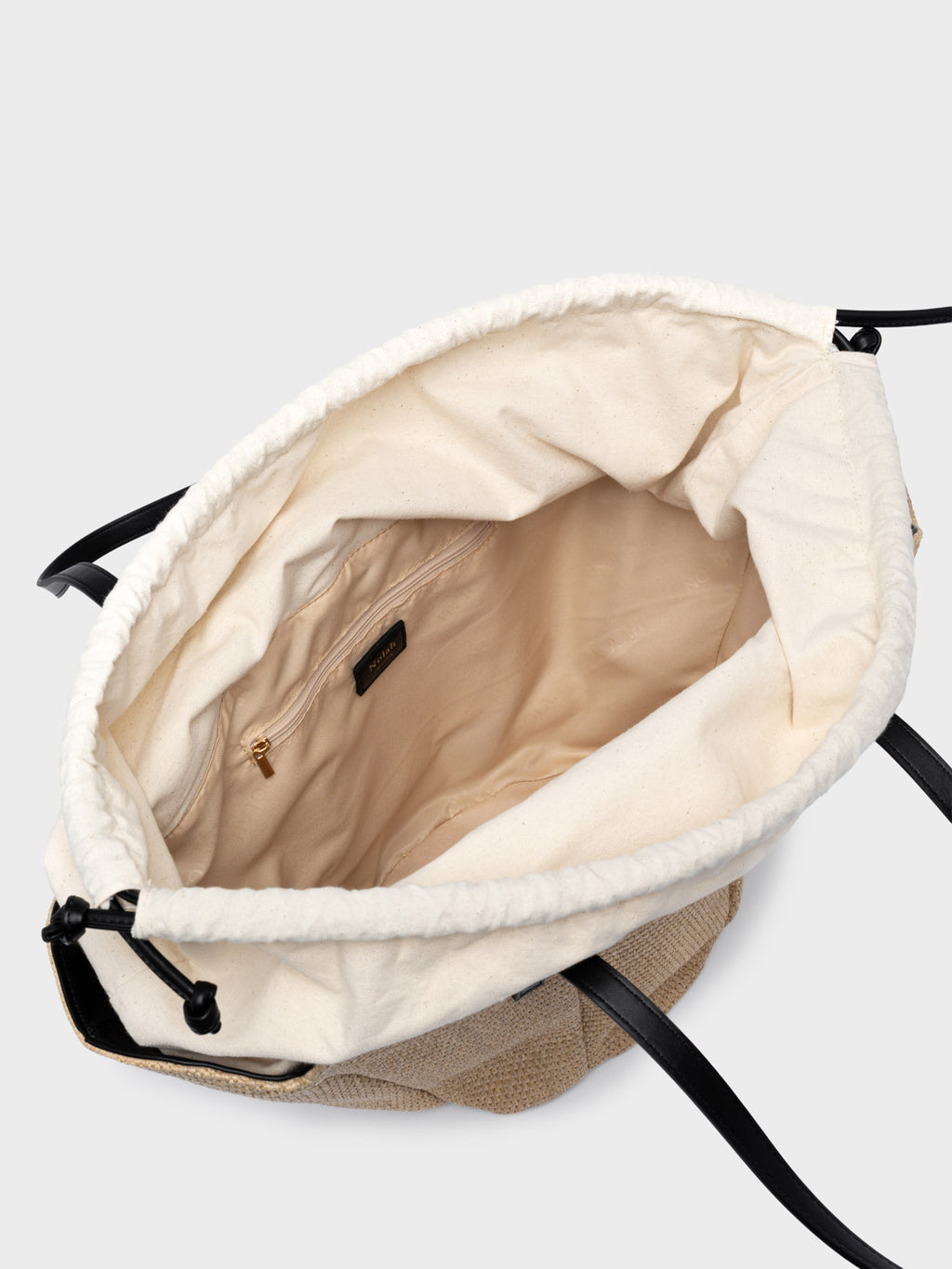 Nolah Oceania – Γυναικεία Τσάντα Ώμου | Beige Black (Μπεζ-Μαύρο)