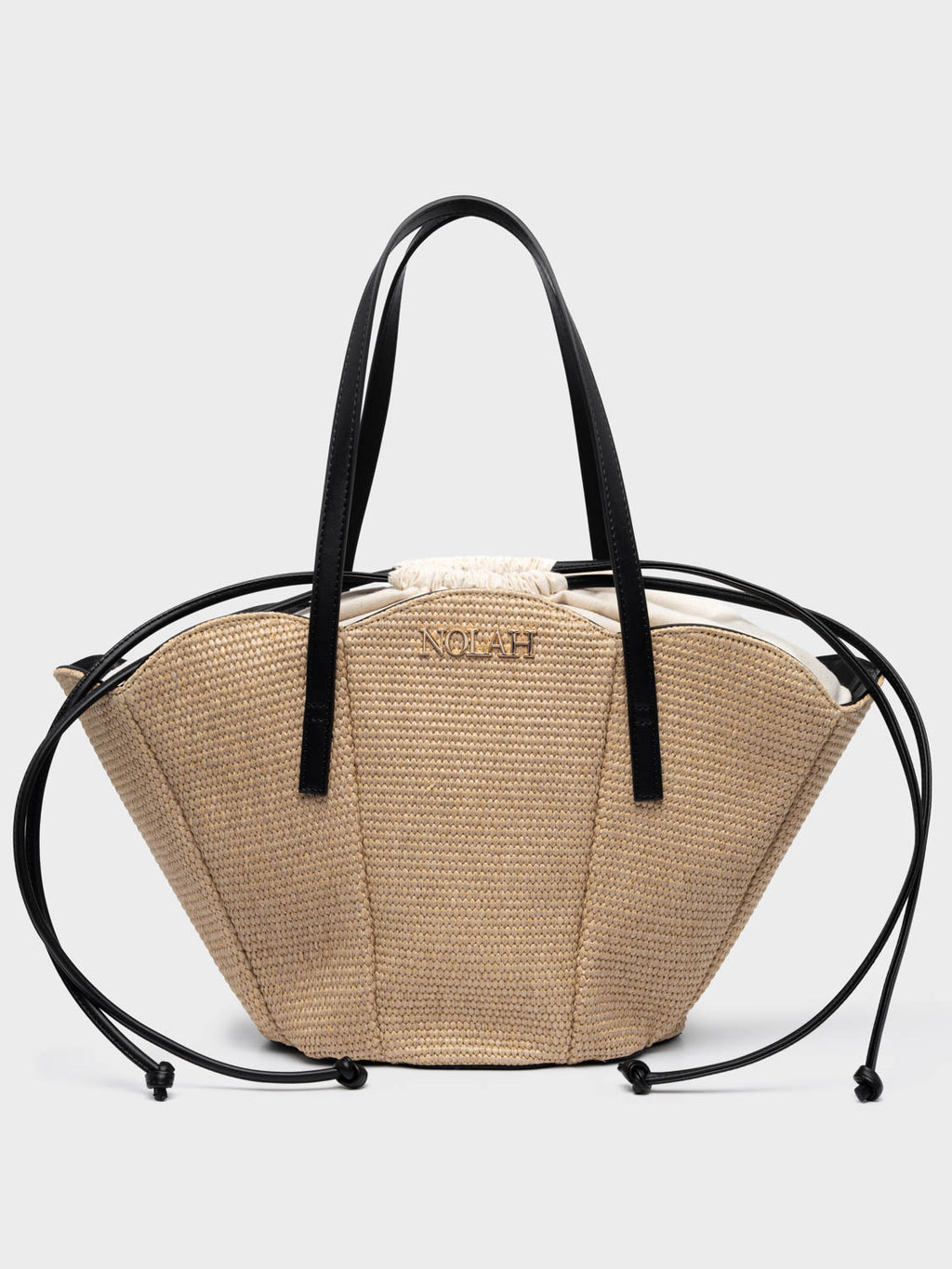 Nolah Oceania – Γυναικεία Τσάντα Ώμου | Beige Black (Μπεζ-Μαύρο)