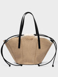 Nolah Oceania – Γυναικεία Τσάντα Ώμου | Beige Black (Μπεζ-Μαύρο)
