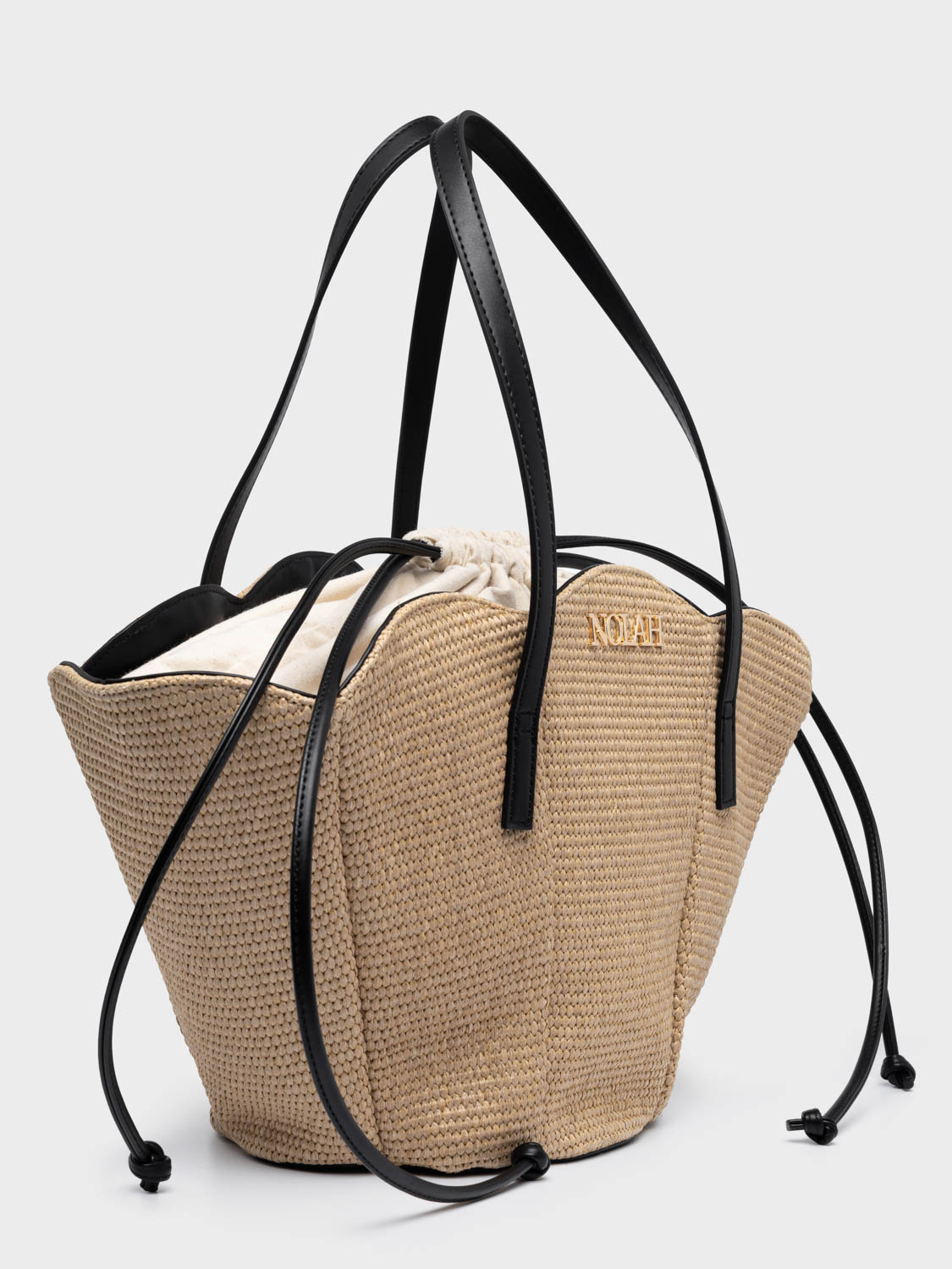 Nolah Oceania – Γυναικεία Τσάντα Ώμου | Beige Black (Μπεζ-Μαύρο)