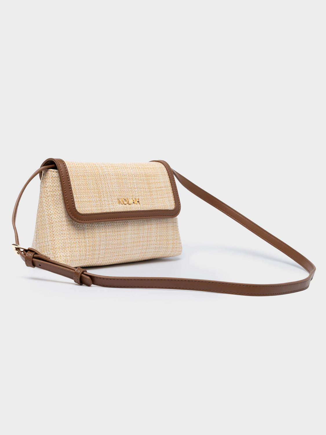 Nolah Playa – Γυναικεία Ψάθινη Τσάντα Ώμου & Χιαστί | Beige Brown (Μπεζ-Καφέ)