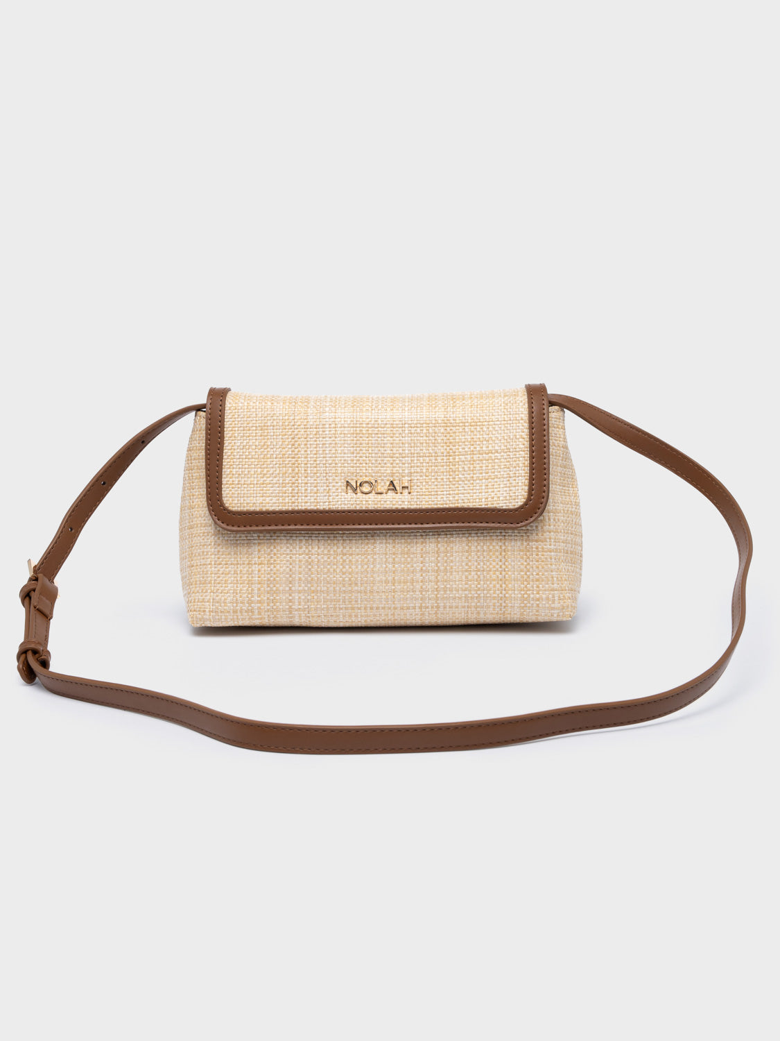 Nolah Playa – Γυναικεία Ψάθινη Τσάντα Ώμου & Χιαστί | Beige Brown (Μπεζ-Καφέ)
