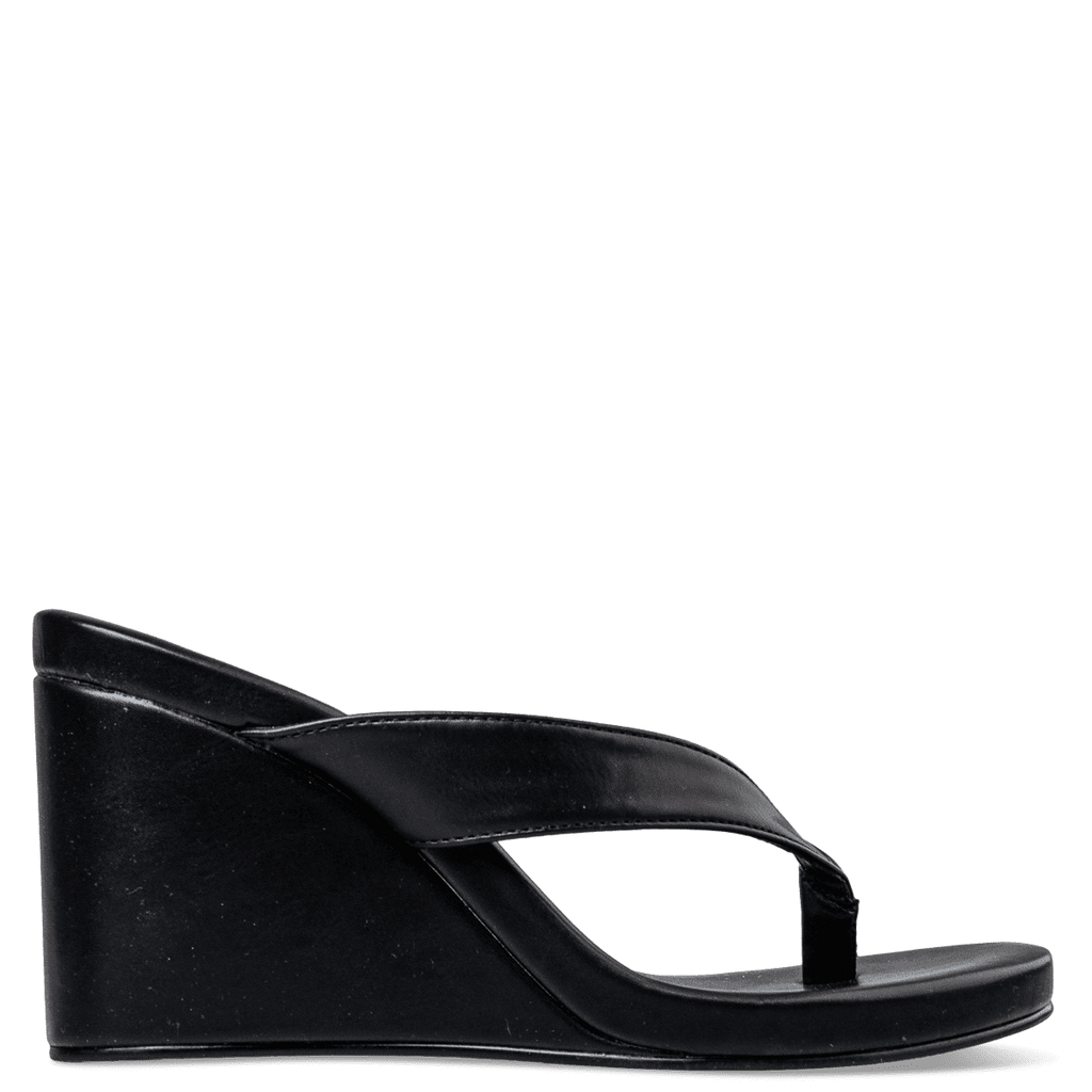 Envie E32-21592 Wedge Thong Sandals – Γυναικεία Πλατφόρμες | Μαύρο