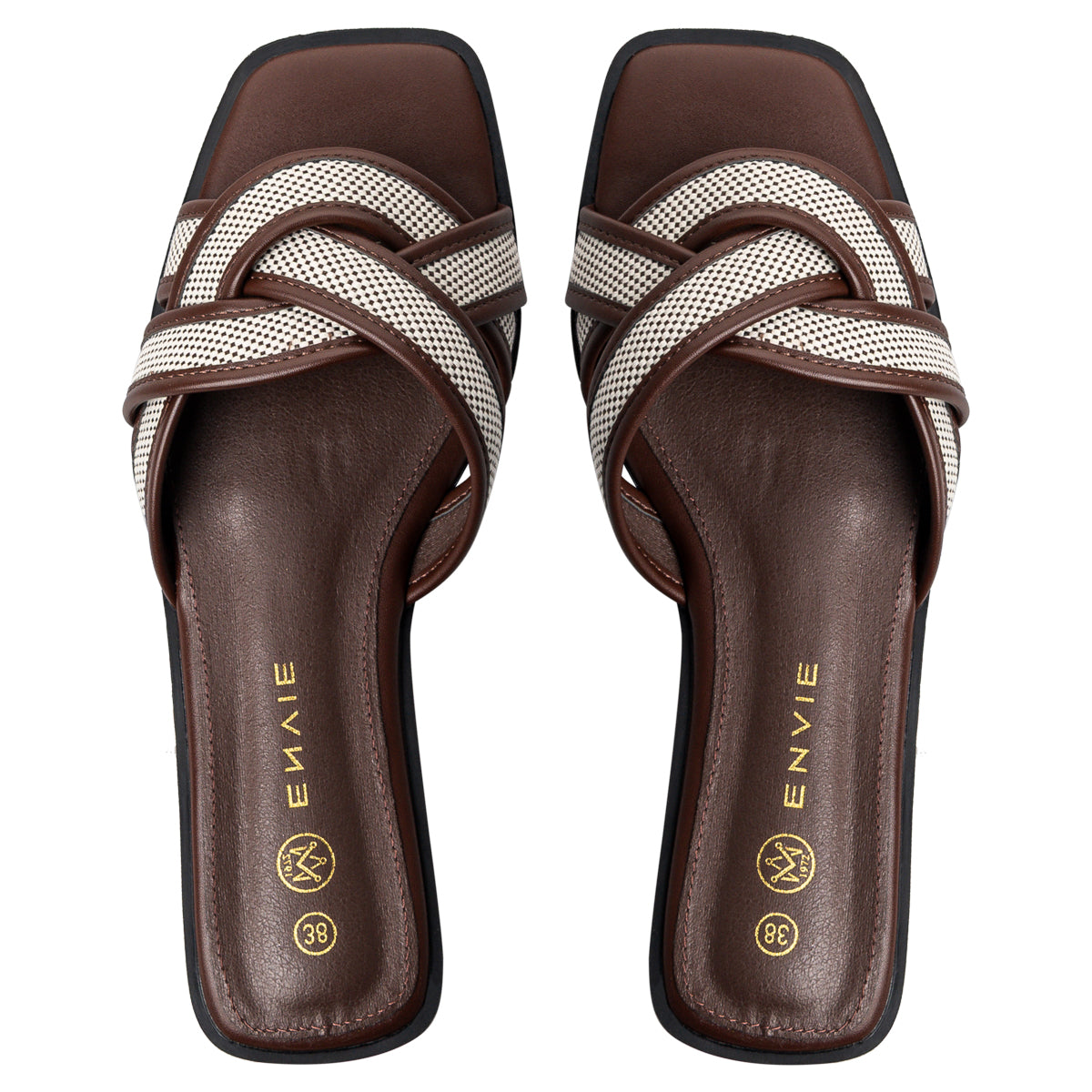 Envie E32-23025 Flat Sandals – Γυναικεία Σανδάλια | Καφέ