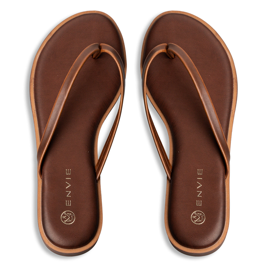 Envie E96-23454 Thong Sandals – Γυναικεία Σανδάλια | Καφέ