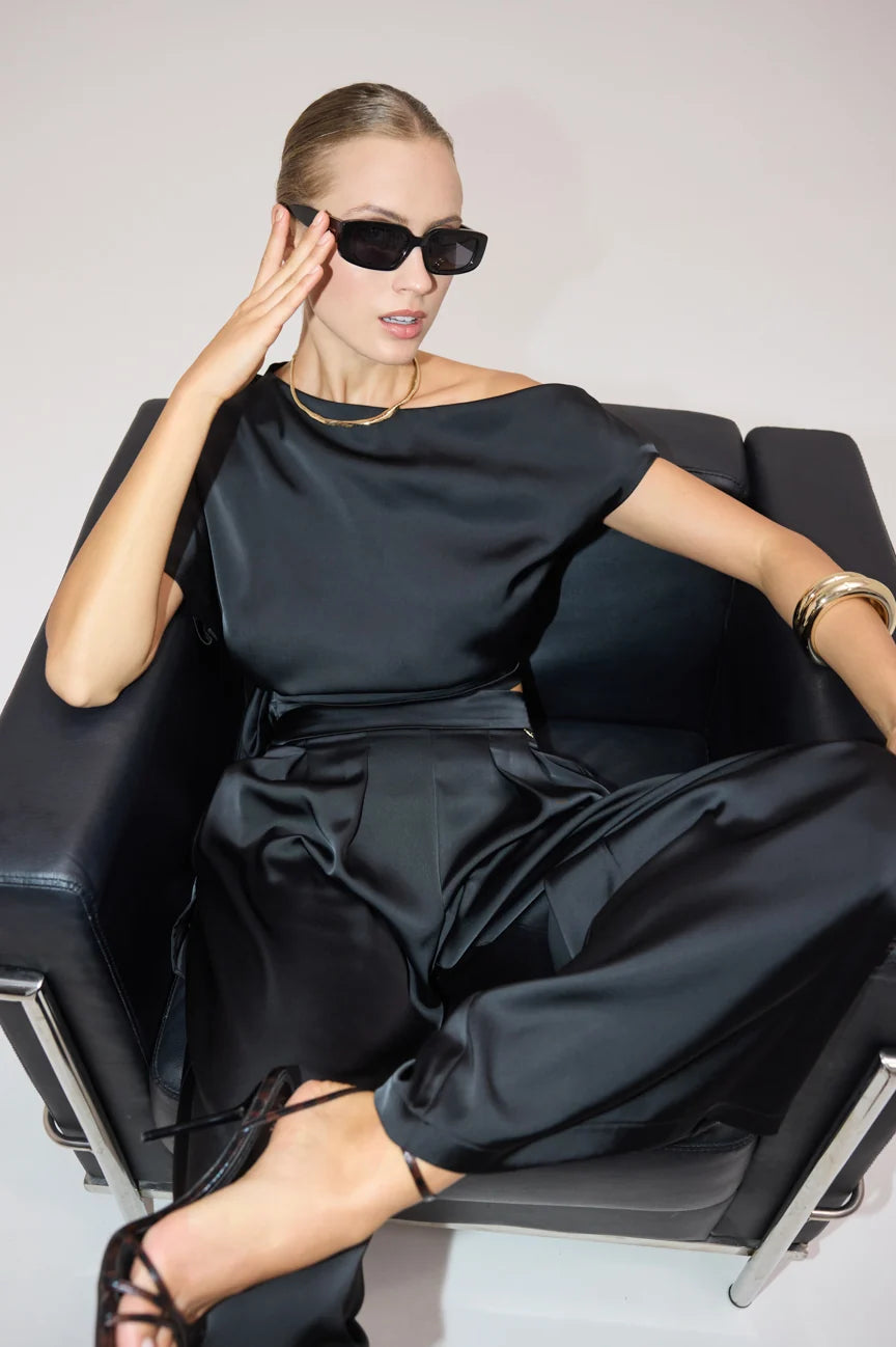 Enzzo Παντελόνα Electra Μαύρο